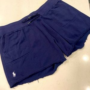 Polo Terry shorts w/pockets.